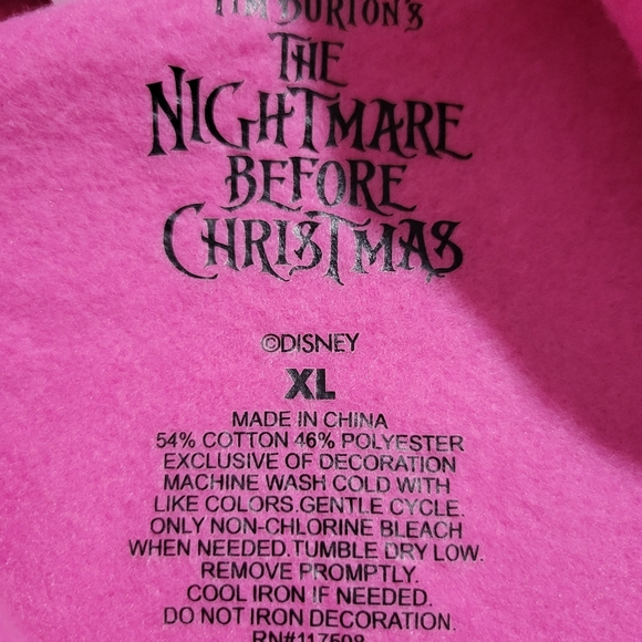 The Nightmare Before Christmas Jack & Sally Graphic Print Hoodie Size XL NWT - Picture 14 of 14